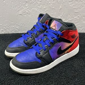 🏀 NIKE Air Jordan 1 Mid SS PS 'Skyline'   Basketball Shoes - Big Kid Sz 6Y - GU